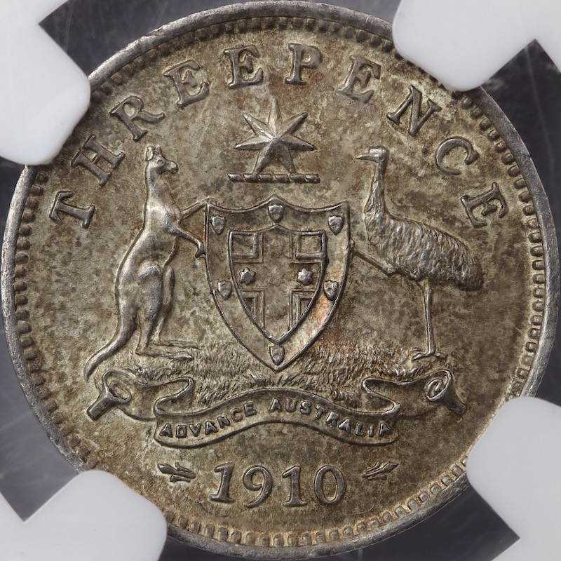 Nice quality australian threepence 1910